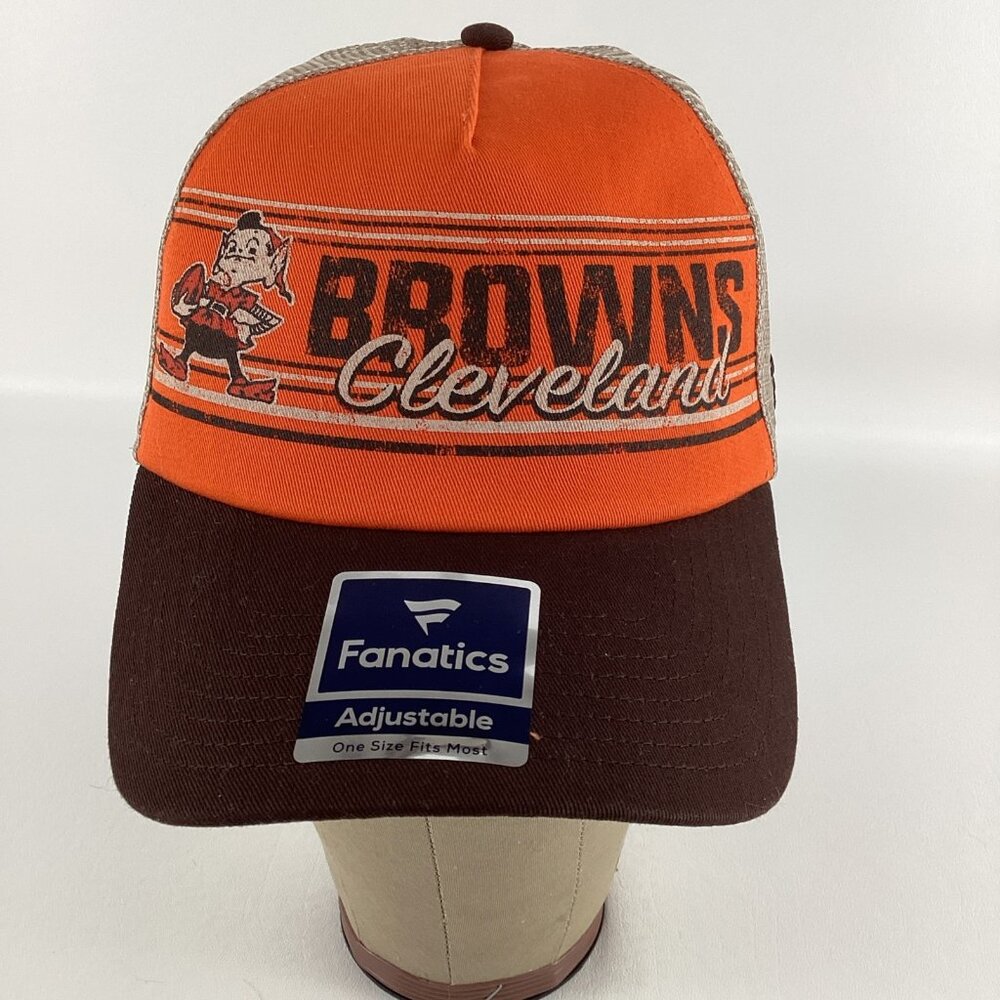 Cleveland Browns Snapback Hat Ball Cap Fanatics Adjustable NFL Football New